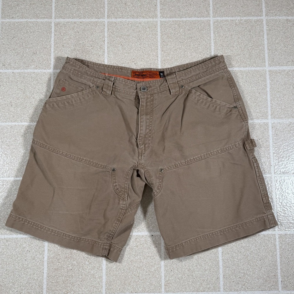 Vtg Y2K Jesse James Double Knee Carpenter Shorts Sz 34 West Coast Choppers Work
